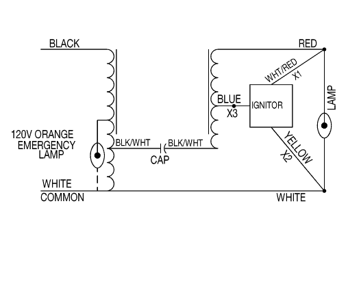 Additional Ballast Wiring Diagrams - HPS ballasts